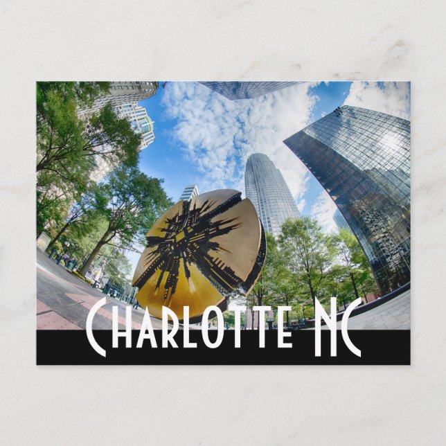 Charlotte NC Vykort (Framsida)