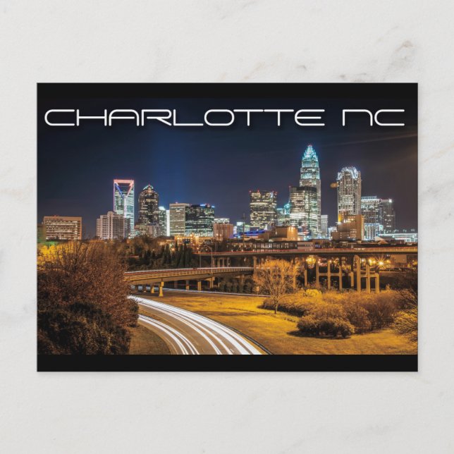 Charlotte NC Vykort (Framsida)