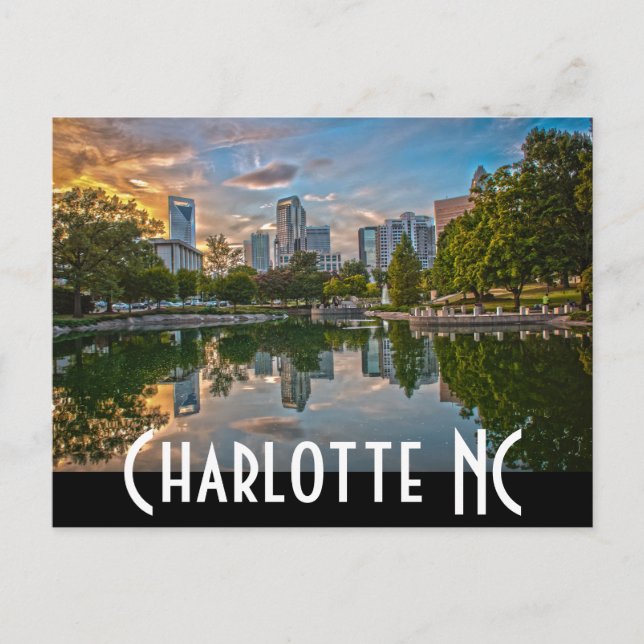 Charlotte NC Vykort (Framsida)