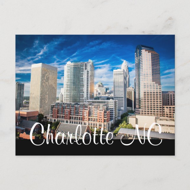 Charlotte NC Vykort (Framsida)