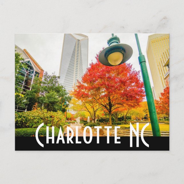Charlotte NC Vykort (Framsida)
