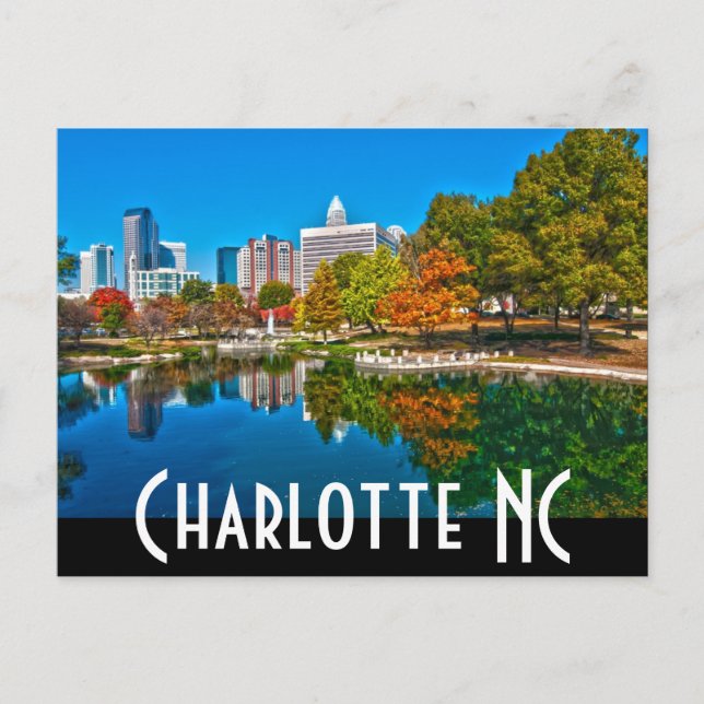 Charlotte NC Vykort (Framsida)