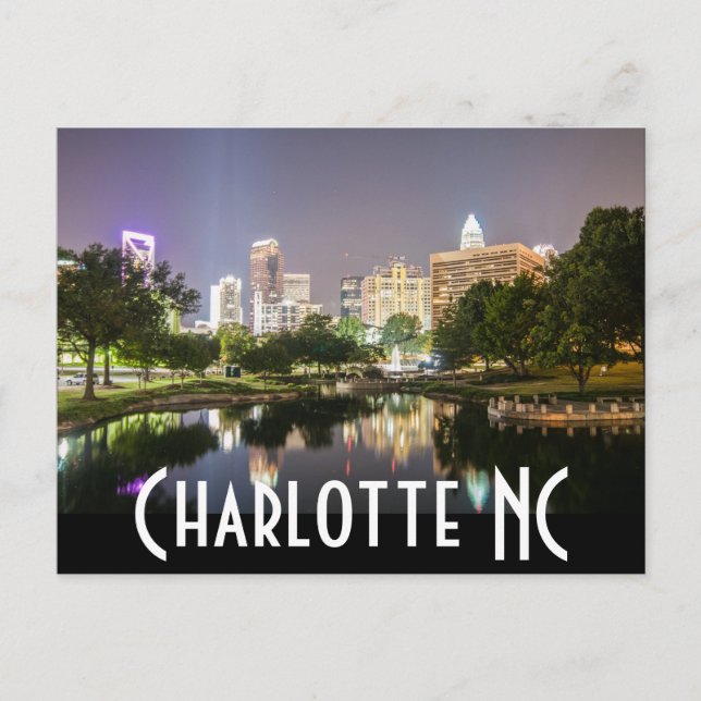 Charlotte NC Vykort (Framsida)