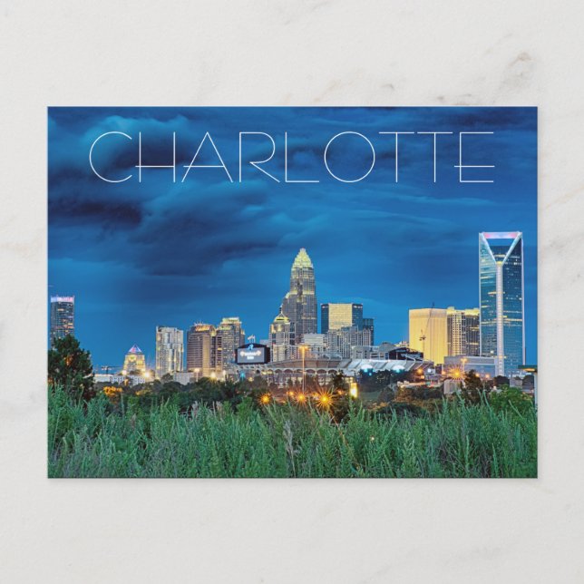 Charlotte NC Vykort (Framsida)