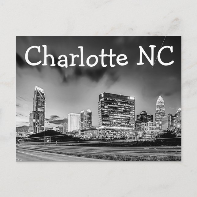 Charlotte NC Vykort (Framsida)