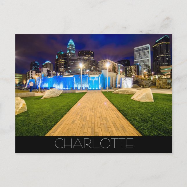 Charlotte NC Vykort (Framsida)