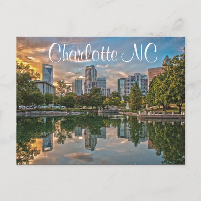 Charlotte NC Vykort (Framsida)
