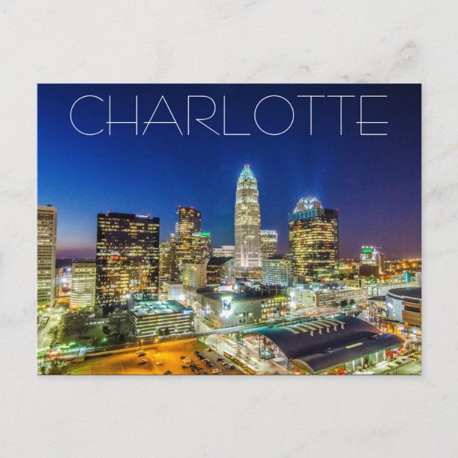 Charlotte NC Vykort (Framsida)