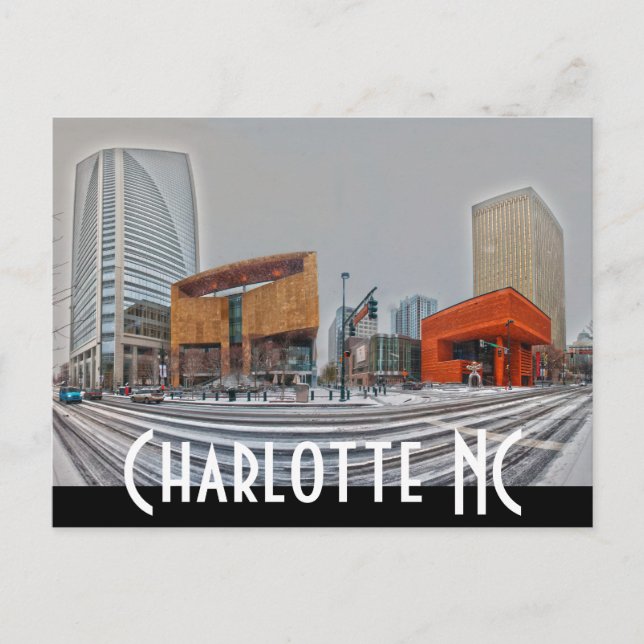 Charlotte NC Vykort (Framsida)