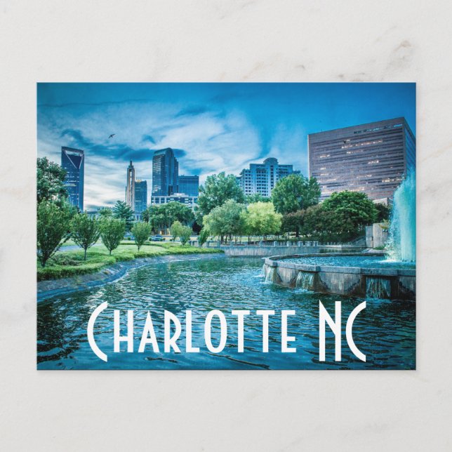 Charlotte NC Vykort (Framsida)