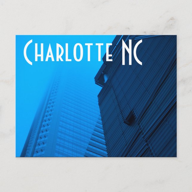 Charlotte NC Vykort (Framsida)