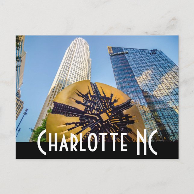 Charlotte NC Vykort (Framsida)