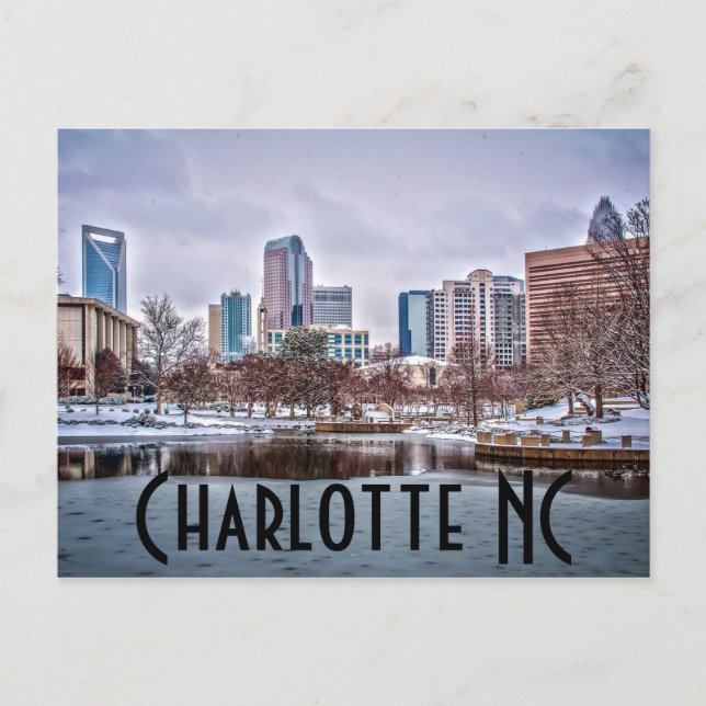 Charlotte NC Vykort (Framsida)