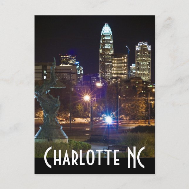 Charlotte NC Vykort (Framsida)