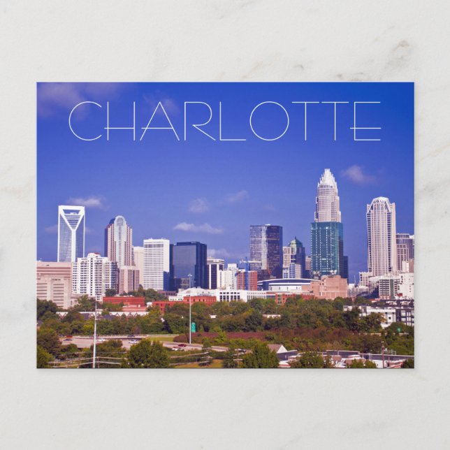 Charlotte NC Vykort (Framsida)