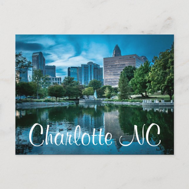 Charlotte NC Vykort (Framsida)