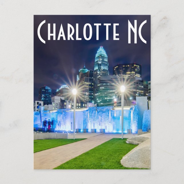 Charlotte NC Vykort (Framsida)