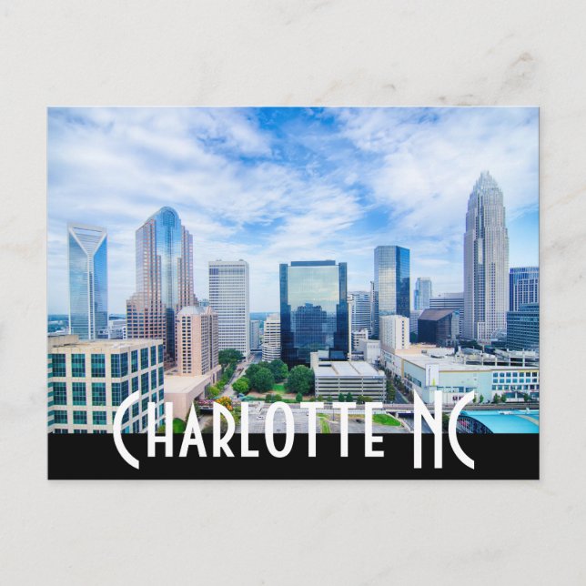 Charlotte NC Vykort (Framsida)