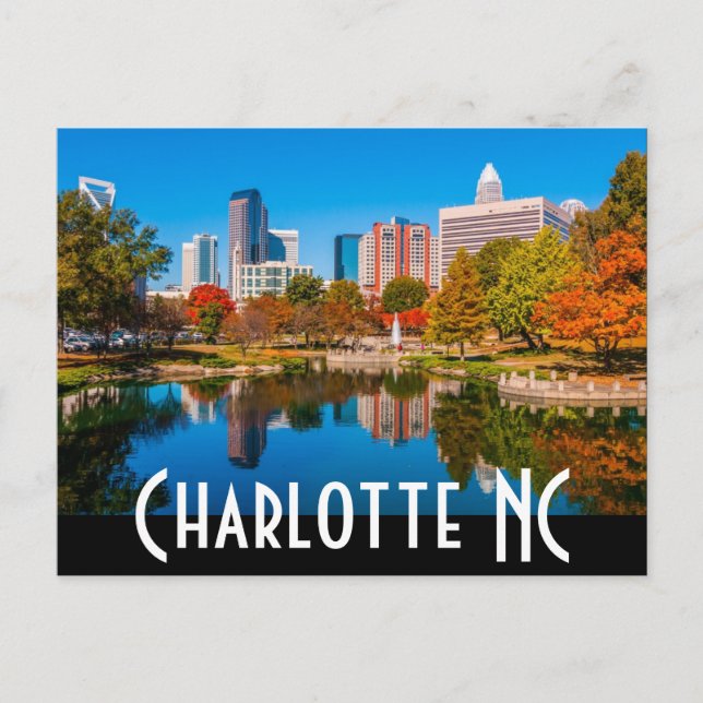 Charlotte NC Vykort (Framsida)