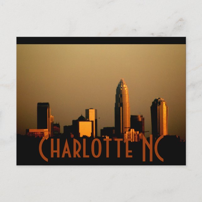 Charlotte NC Vykort (Framsida)