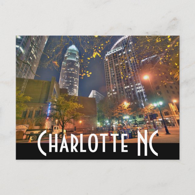 Charlotte NC Vykort (Framsida)