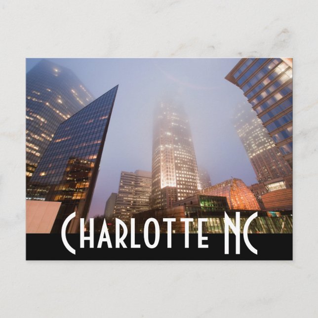 Charlotte NC Vykort (Framsida)