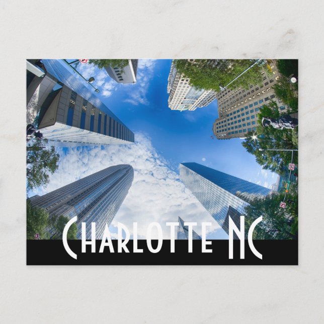 Charlotte NC Vykort (Framsida)