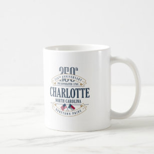 Charlotte North Carolina 250. årsdagmugg Kaffemugg