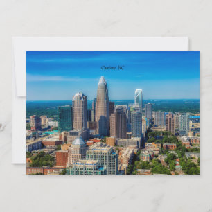 Charlotte, North Carolina cityscape Kort