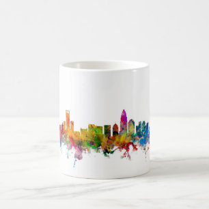 Charlotte North Carolina horisont Kaffemugg