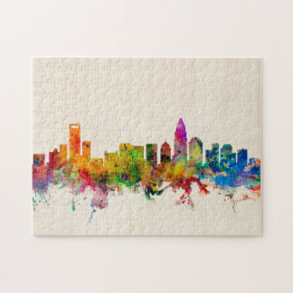 Charlotte North Carolina horisontCityscape Pussel