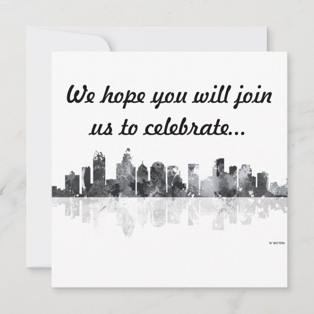 CHARLOTTE, NORTH CAROLINA - inbjudan (Framsida)