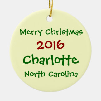 CHARLOTTE NORTH CAROLINA JULPRYDNAD 2016 JULGRANSPRYDNAD KERAMIK