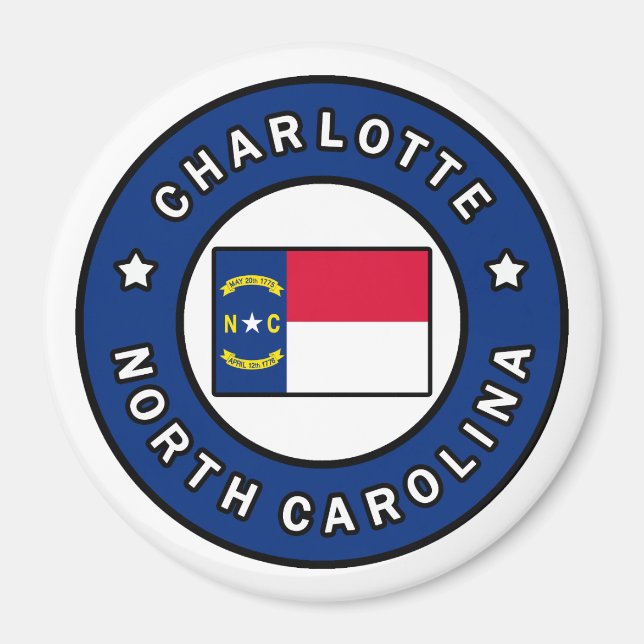 Charlotte North Carolina Magnet (Framsidan)