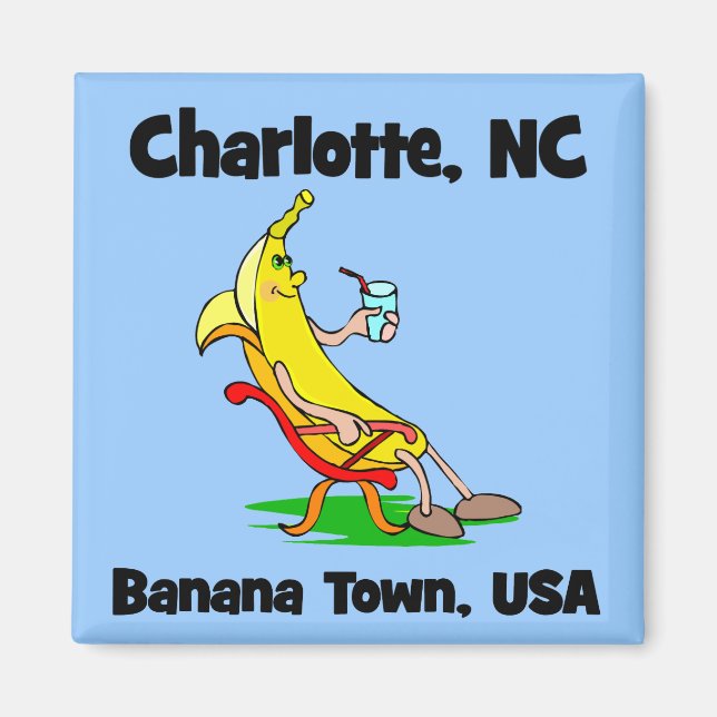 Charlotte North Carolina Magnet (Framsidan)
