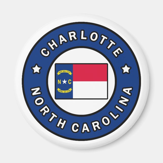 Charlotte North Carolina Magnet (Framsidan)
