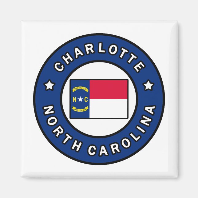 Charlotte North Carolina Magnet (Framsidan)
