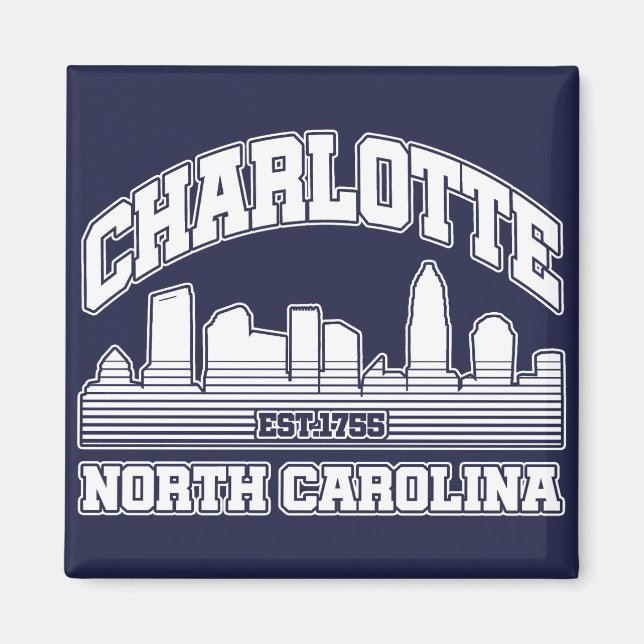 Charlotte,North Carolina Magnet (Framsidan)