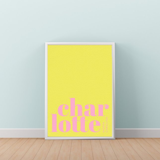 Charlotte North Carolina modern stad Poster (Skapare uppladdad)