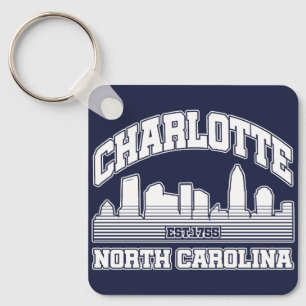 Charlotte,North Carolina Nyckelring