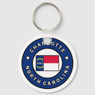 Charlotte North Carolina Nyckelring