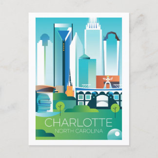 Charlotte, North Carolina Postcard Vykort