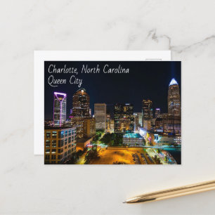 Charlotte, North Carolina- Queen City Vykort