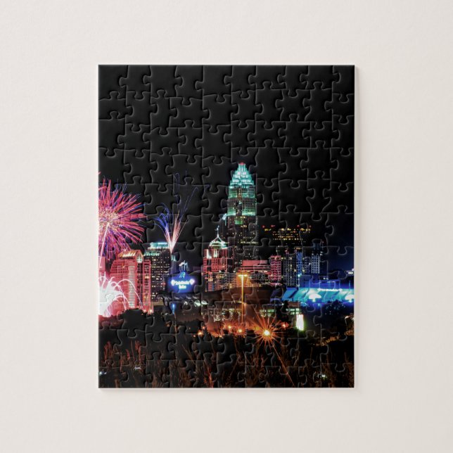 Charlotte, North Carolina skyline Pussel (Vertikal)