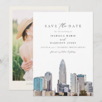 CHARLOTTE NORTH CAROLINA Skyline Spara datumet