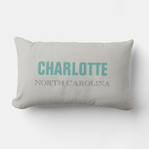 Charlotte North Carolina State Dekorativ kudde