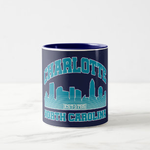 Charlotte,North Carolina Två-Tonad Mugg