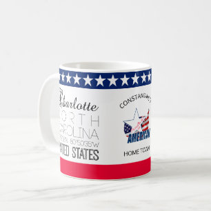 Charlotte, North Carolina, United Stater elegant Kaffemugg