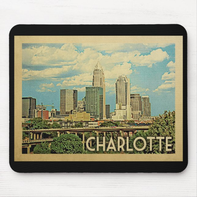 Charlotte North Carolina Vintage resor Musmatta (Framsidan)