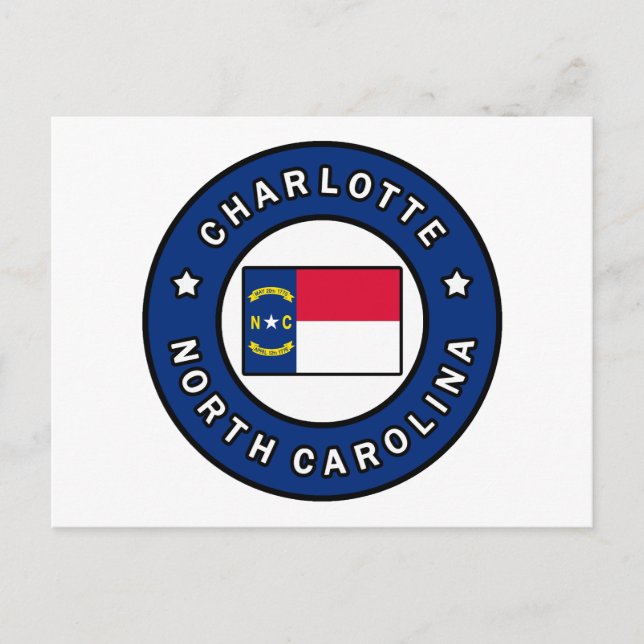 Charlotte North Carolina Vykort (Framsida)